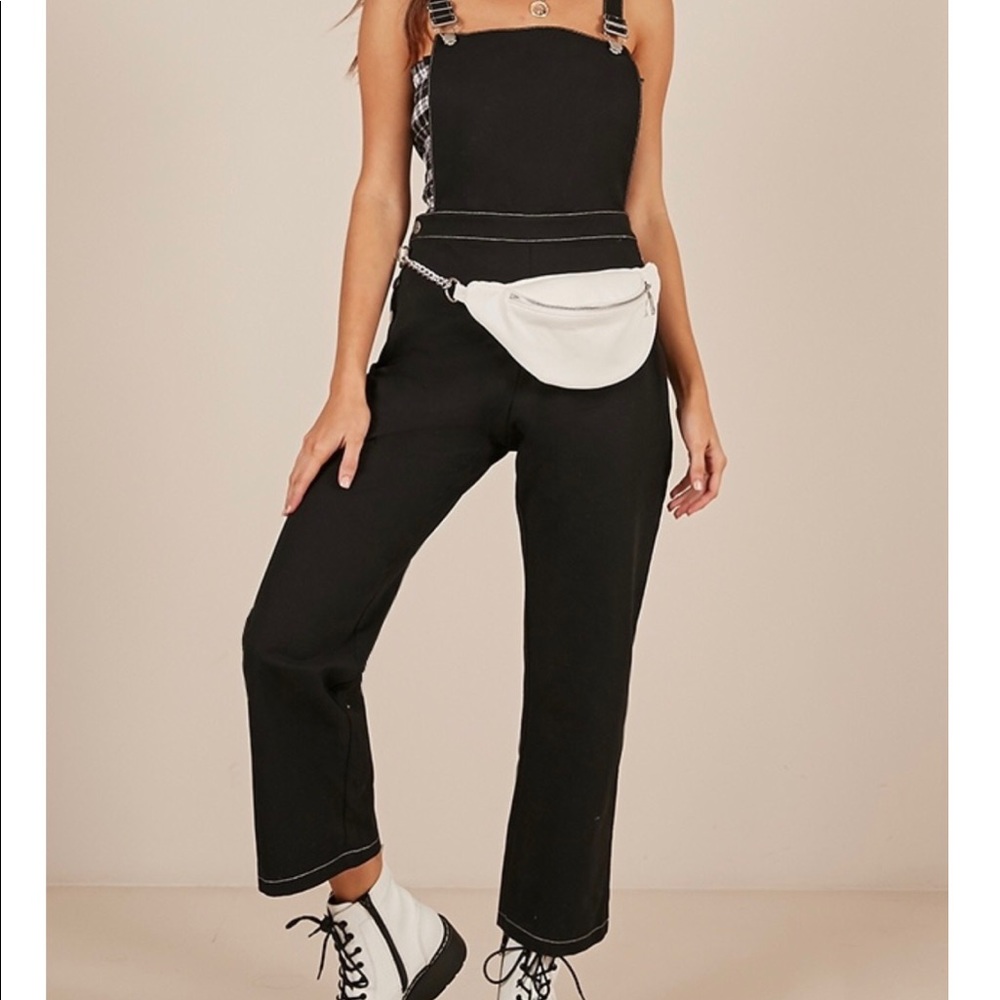Showpo Black Overalls